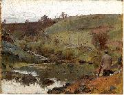 Tom roberts A quiet day on Darebin Creek oil